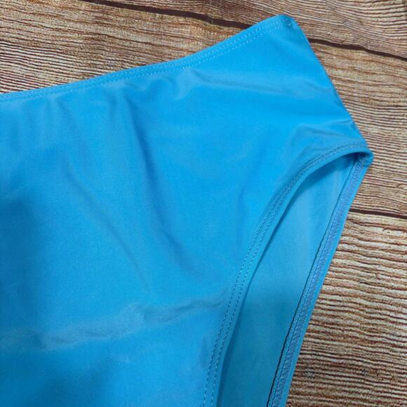 Blue High-Waisted Medium Swimwear Bottoms Nwot - Picture 3 of 5